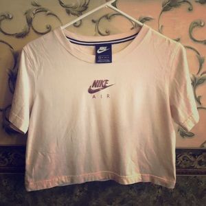 Nike Blush & Rose Gold Cropped Tee